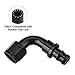 EVIL ENERGY 6AN 90 Degree Push Lock Hose Fitting End Black