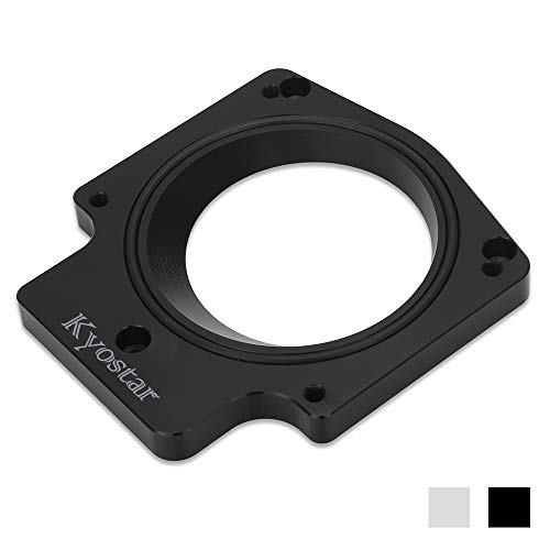 Kyostar 102mm Aluminum Throttle Body Spacer Adapter Intake Manifold Fit for LS LS1 LS2 LS3 LS4 LS6 LS7 LSX(Black)