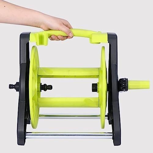 Portable Garden Hose Reel Cart - Lightweight ABS Water Pipe Holder, 98 Feet/30M Hose Capacity, for Garden, Farm, Car Wash, and Yard Cleaning