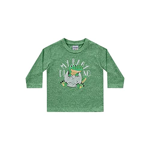 Roupa Para Bebê Camisa Bebê Menino Baby Dinossauro Verde - G