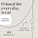 KISPER 925 Solid Sterling Silver 1mm Dainty Thin Box Chain Necklace for Women, Italian Made Tarnish Resistant Waterproof Hypoallergenic, 16 inches
