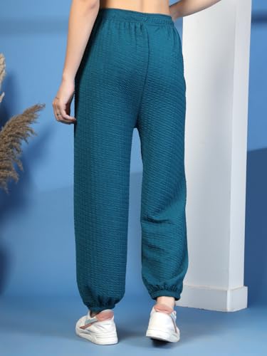 Image of UZARUS Women's Ultra-Soft Baggy Fit /Relaxed Fit Joggers with Side Pockets & Gripped Hem