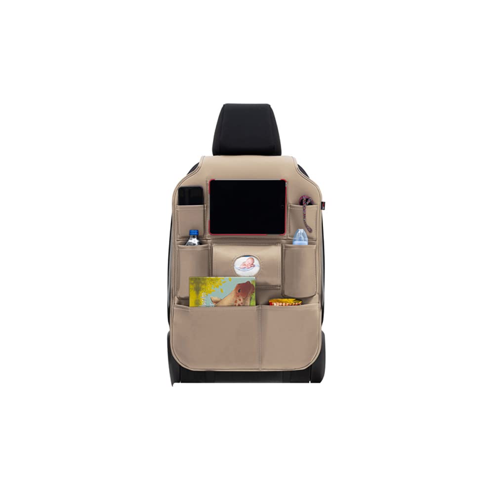 otoM Universelle Rücksitz Organizer - Beige PVC Leder