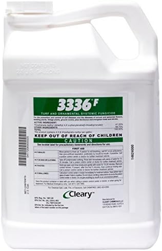 Clearys 3336 F Fungicide 2.5 Gals Turf Ornamental Fungicide Thiophanate-methyl Not For Sale To: New York or CALIFORNIA