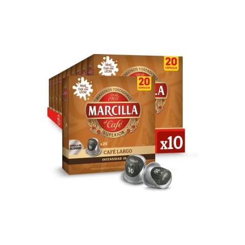 Marcilla Cápsulas de Café Largo 200u Cover