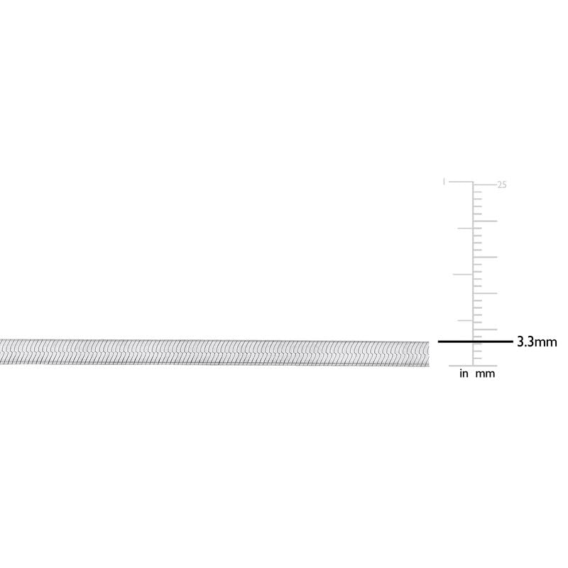 Italian 925 Sterling Silver Herringbone Chain Bracelet for Men and Women - 3.3mm, 4.5mm, 5.3mm - Available in Silver, Yellow Gold Plated - 7.25in4