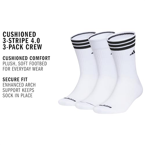 adidas Men's Cushioned 3-Stripe Socks 3 Pairs by adidas - Used condition - Image 3