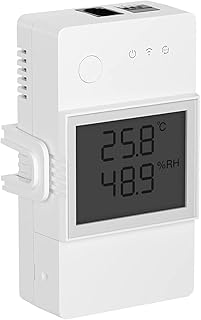 SONOFF TH Elite 16A Wireless WiFi Smart Switch with Temp.&Hum Measurement for Smart Home, Compatible with Alexa, Google Home, IFTTT, Remote Control via APP, No Hub Required