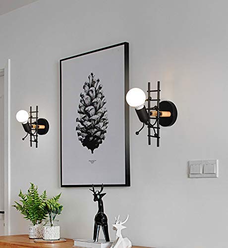 Lámpara de pared con muñeco escalador E27 para iluminación decorativa de pasillo 6
