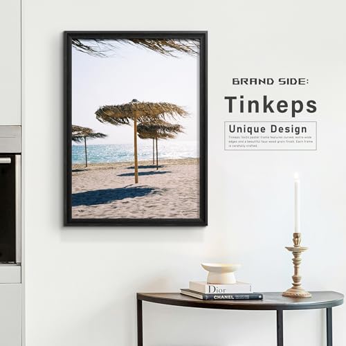 Image of 20x28 Picture Frame Gallery Style Black Frame - Large 20 x 28 Poster Frame for Wall, Hang Horizontally or Vertically