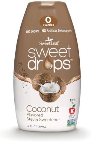 SweetLeaf Sweet Drops Liquid Stevia Sweetener, Coconut, 1.7 Ounce