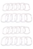 IKEA RINGSJON CLEAR SHOWER CURTAIN RINGS 24 PCS