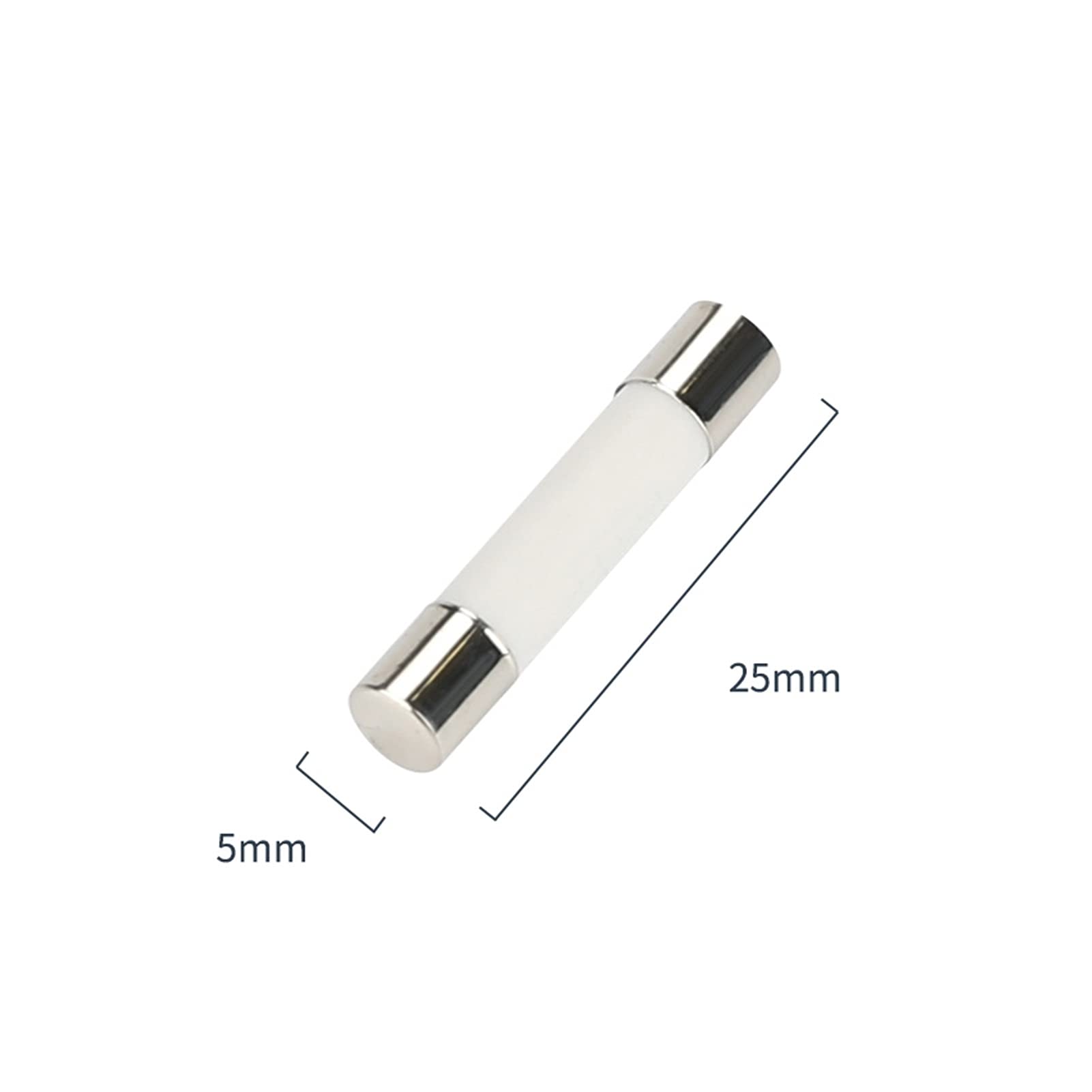 Sicherung 5 x 25 mm, 100 Stück, flinke Glasrohrsicherungen, sortierte Kits Glassicherungen, 0, A, 1 A, 2 A, 3 A, 4 A, A, 6 A, 8 A, 10 A, R055(10A)