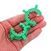 SOESFOUFU 12pcs Plastic Interface Clamp for Lab Glass Standard Joint, Self-adhesive Glass Connector Clip, Green Frosted Lab Beaker Clamp for Scientific and Industrial Use