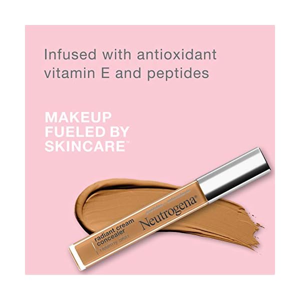 Neutrogena-Healthy-Skin-Radiant-Brightening-Cream-Concealer-with-Peptides-Vitamin-E-Antioxidant-Lightweight-Perfecting-Concealer-Non-Comedogenic-Bisque-LightMedium-02-neutral-undertones-024-oz Neutrogena Healthy Skin Radiant Brightening Cream Concealer with Peptides & Vitamin E Antioxidant,Lightweight Perfecting Concealer,Non-Comedogenic,Bisque Light/Medium 02 neutral undertones,0.24 oz