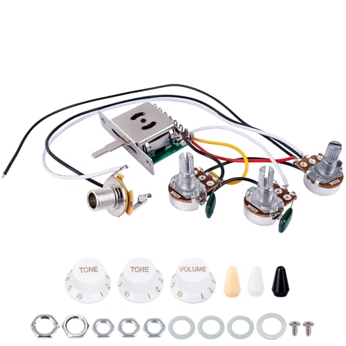 Kit câblage guitare électrique pré-câblé 5 voies pour réparer sa guitare à la maison