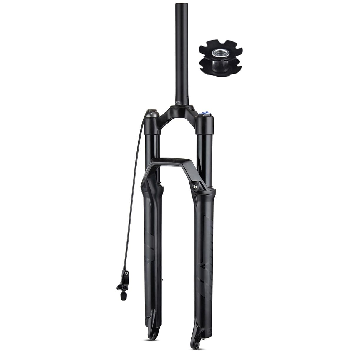 WIQUYBML 28.6mm Threadless Steerer Mountain Bicycle Suspension Forks 27.5 29 Inch MTB Bike Front Fork With Damping 140mm Travel QR 9×100 Shoulder Line Lockout