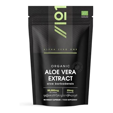 Organic Aloe Vera Extract 50,000mg Supplement Cover