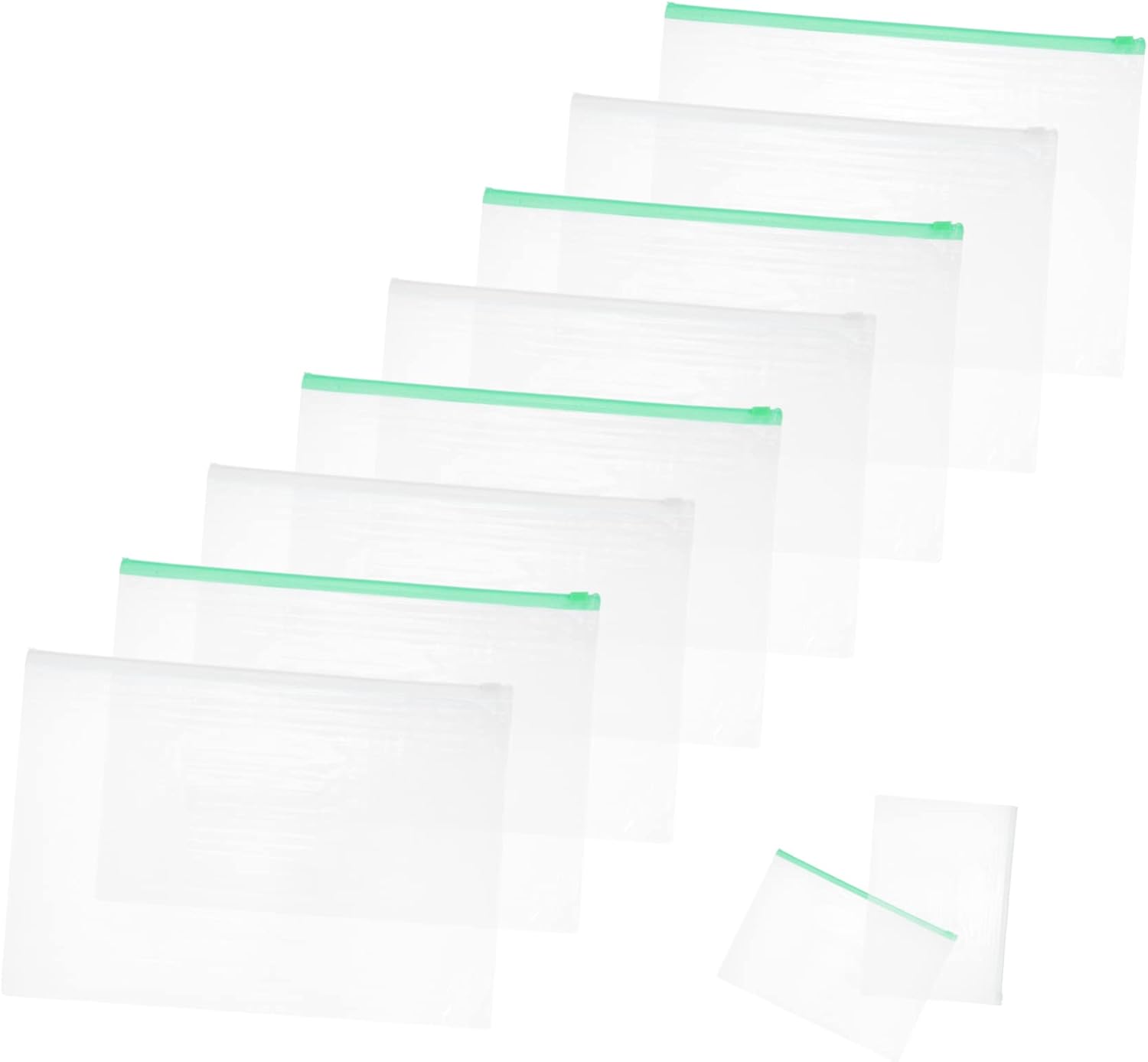 20Pcs Portable File Organizer Zipper Holder Document Storage Folder for School Office and Travel Versatile Pouch for Efficient File Management