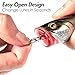 Dr.Fish 20 Pack Fishing Speed Clips Power Quick Clips for Fishing Lures Quick Change Stainless Steel Lure Snaps Saltwater Freshwater Crankbait Tackle Snaps 50LB