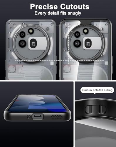 Image of REALCASE Clear Case for Nothing Phone 3a Pro 5G | Transparent Hard PC Back & Soft TPU Bumper | Not Yellowing Shockproof Protective Case Slim Fit Thin Cover for Nothing Phone 3a Pro 5G