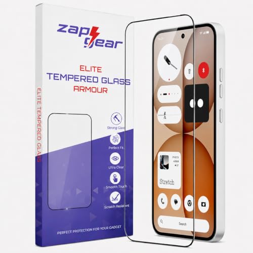 Image of Tempered Glass for Nothing Phone (4a) and 4a pro | 9H Military-Grade Hardness | Edge-to-Edge Full Coverage | In-Display Fingerprint Compatible | Bubble-Free HD Screen Protector