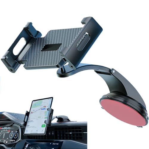 ANKDELL タブレットホルダー 車載 吸盤式【令和8年最新改良】 ipad 車載ホルダー スマホホルダー ダッシュボード用 超強力粘着ゲル+真空吸盤 安定性 360度回転 自由調節 取り付け簡単 5.5～11インチ全機種対応 日本語説明書付き
