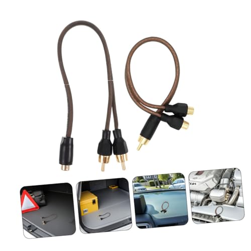 Cable de audio para coche divisor estéreo Angoily para conectar subwoofer sin interferencias 7
