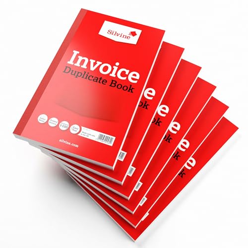 Libros de registro Silvine duplicate book en paquete de 6 unidades para copias exactas