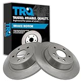 TRQ Rear Brake Rotor Set Solid Compatible with 2013-2020 Ford Fusion 2013-2016 Lincoln MKZ
