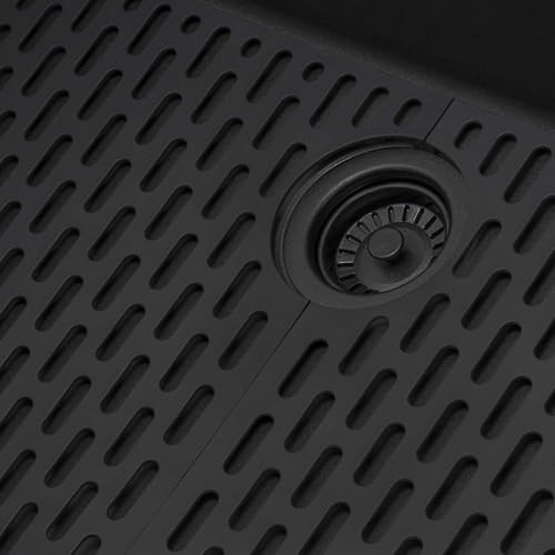 Ruvati RVG2302BK 33-Inch Black Workstation Kitchen Sink Granite Composite Undermount thumb #7
