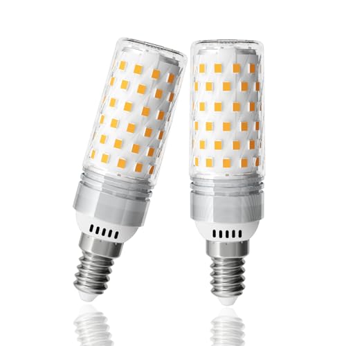 LUTW Lampadina LED E14, 10W Luce Calda 3000K, Lampadina Alogena E14 Equivalenti a 130W, LED Mais 1510LM, Non dimmerabile, AC 220-240V, 2 Pezzi