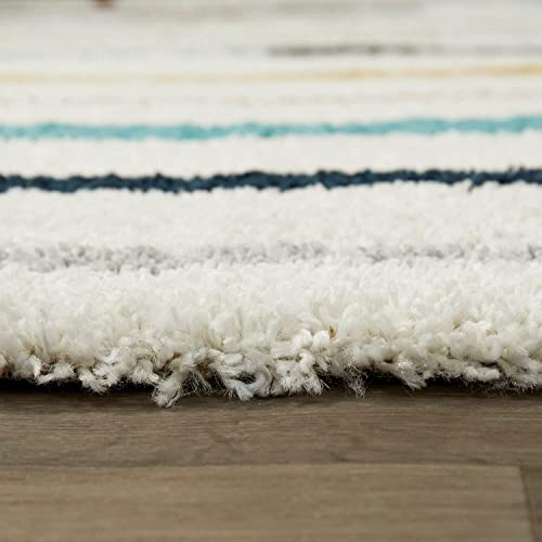 Image of Modern Soft 3D Shaggy Fur Carpets for Living Room Thick Fluffy Rugs for Bedroom, 7x10 feet, Multi Color