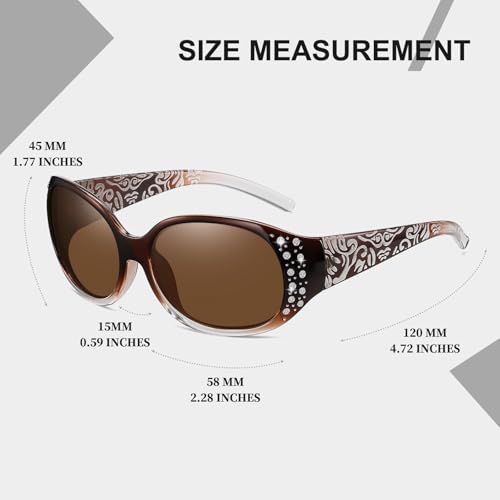 Image of HAOLOTA Polarized Sunglasses for Men Women Designer Driving Glasses Lightweight UV400 Protection