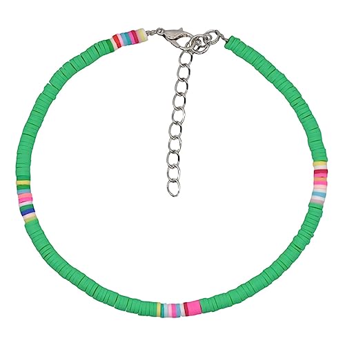 Tobillera de arcilla polimérica boho y collar de conchas ideal para tus días de playa