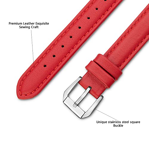 SEURE Leather Band Compatible with Apple Watch Strap 38mm 40mm 41mm 42mm 44mm 45mm,Women Men slim soft Bracelet Wristband for Series 8/7/6/5/4/3/2/1/SE - Image 4