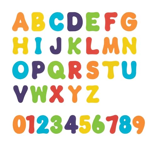Nuby Foam Bath Letters and Numbers for Toddlers - Bath Toy Set for Kids 3+ Years - 36 Pieces