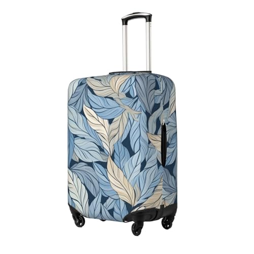 Leaves Pattern Luggage Cover Elastic Suitcase Protector Ftis 18-21 Inch Suitcase Cover for Luggage2