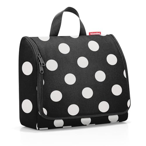 reisenthel toiletbag XL dots White - praktischer Kulturbeutel mit Haken,