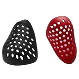 boxoon 2 Pcs Face Shaping Shell Set, Breathable Inner Bracket Mask, Soft Silicone, Black And Red, Cosplay Props, 1.2 Oz / 34 G Lightweight