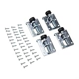 Yhenlovtt Robuste, verstellbare Möbel-Nivellierfüße, rostfreie, kaltgewalzte Stahl-Nivellierer für Schränke, Tische, Werkbänke und Regale, 4 Stück