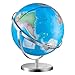VEVOR Illuminated World with Stand, 13 in/330.2 mm, Educational Earth Globe with Stable Heavy Metal Base HD Printed Map and LED Night Lighting, 720° Spinning Globe for Kids Classroom Learning