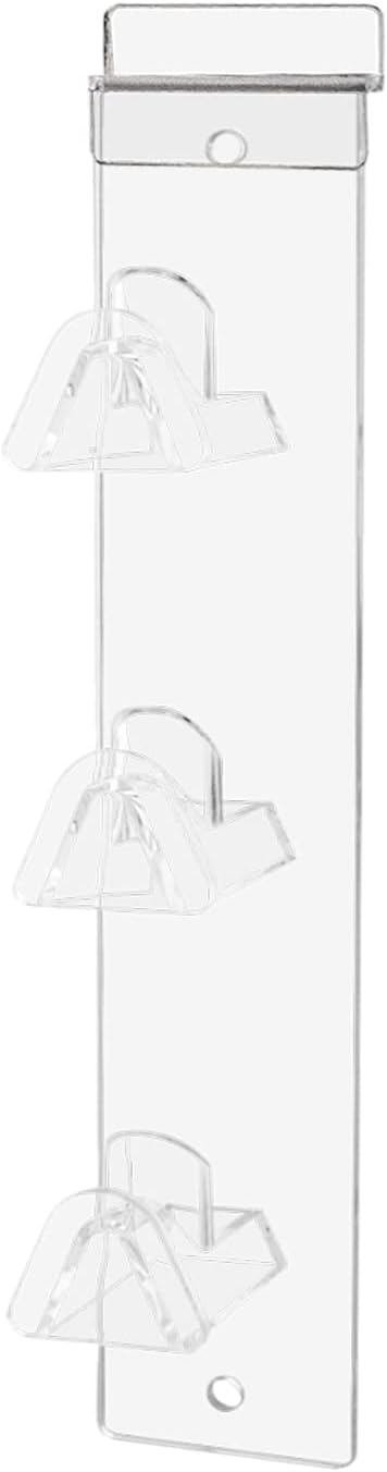 Marketing Holders 24 Pack Slatwall Eyewear Holder 3 Tier Organizer Clear Acrylic Multi Pair Sunglass Display Eyeglasses Rack for Retail Boutiques and Optometrists Offices No Assembly