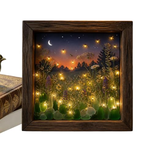 Luz LED en cuadro de vidrio marino para iluminar salones oscuros