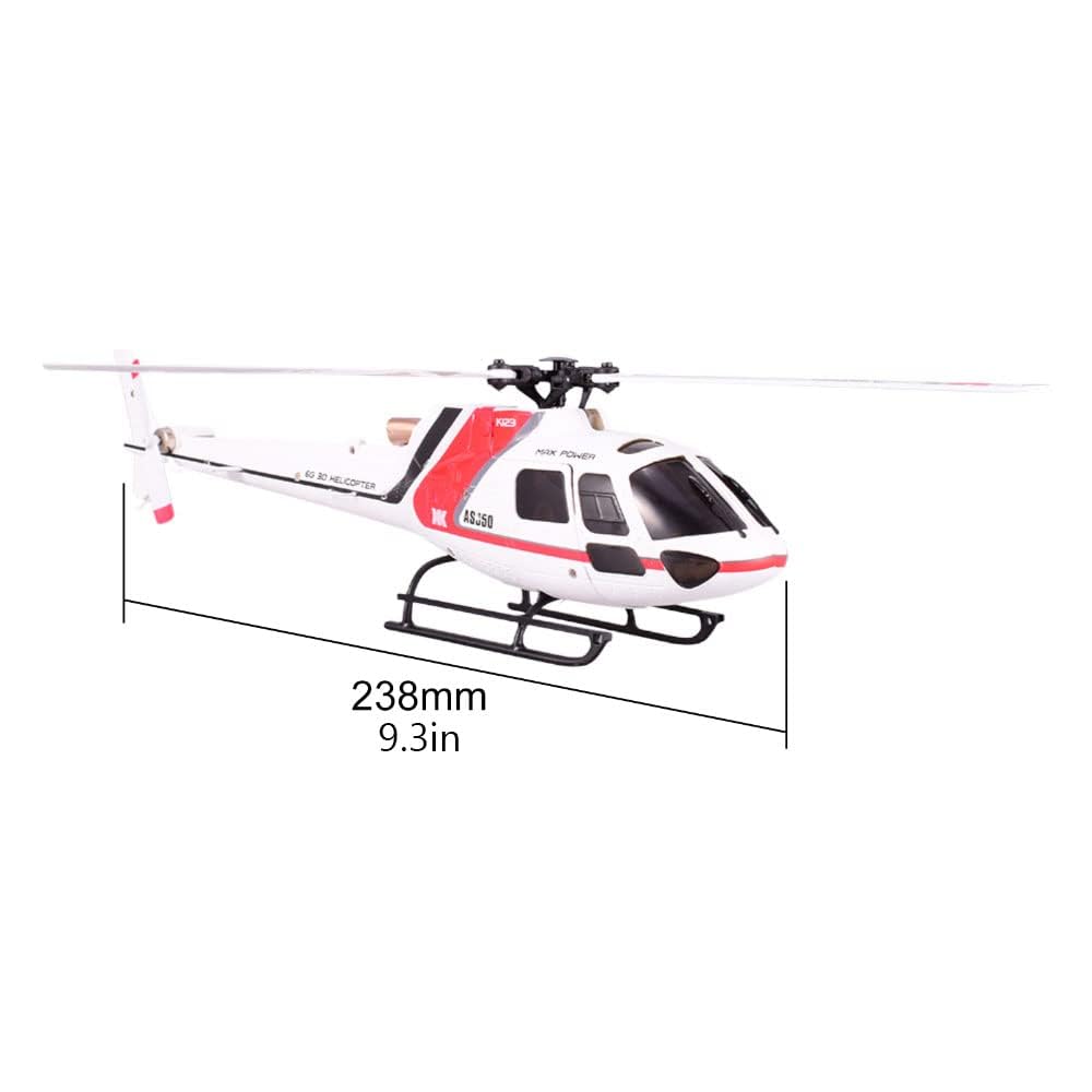 Helikopter zdalnie sterowany, helikoptery RC z żyroskopem w trybie 3D/6G dla dorosłych, 6-kanałowy samolot RC z silnikiem bezszczotkowym, stabilność lotu 360° zdalnie sterowanego s