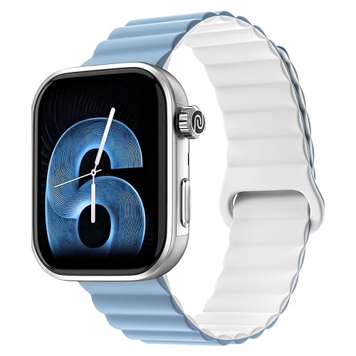 Image of Noise Pro 6 Smart Watch:Intelligent AI, Endless AI Watch Faces, AI Companion, 1.85 inch AMOLED, EN2 Processor, Nebula UI 2.0, Emergency SOS, Compatible with iOS & Android(Magnetic Blue)