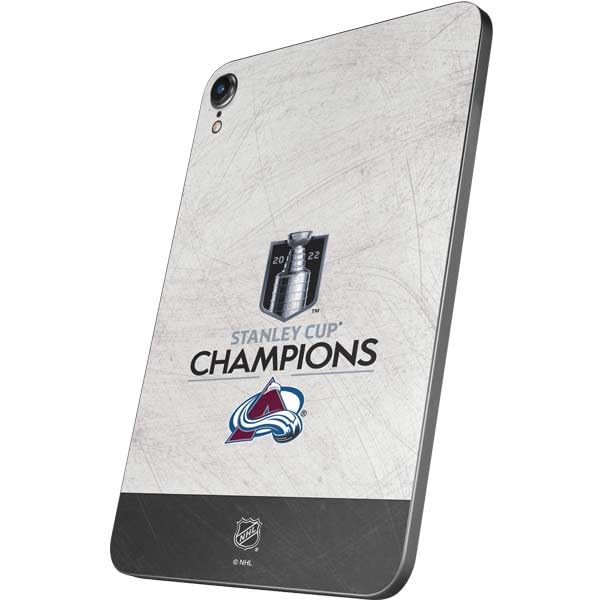 Skinit Decal Tablet Skin Compatible with iPad Mini 7 (2025) - Officially Licensed NHL 2022 Stanley Cup Champions Avalanche Design