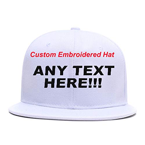 Eray Hip Hop Snapback Casquette Embroidered.Custom Flat Bill Dance Plain Baseball Dad Hats White