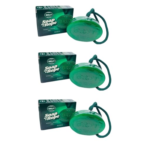 3 X 150g | Soap on a Rope | Mens Bar Soap with Bold Scent | Hanging Rope for Shower & Travel | Long-Lasting with Fresh Masculine Scent |