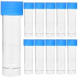 Gleavi 20個 検尿容器 蓋付き 尿カップ 透明 プラスチック製 検体採取容器 気密カップ 尿・便検体の保管用 9.00×2.50×2.50Cm